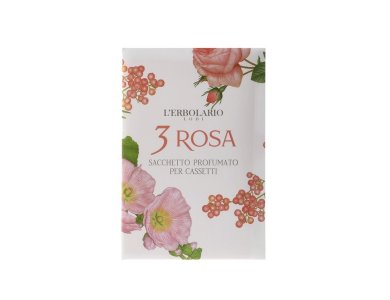 L'erbolario 3 Rosa Αρωματικά Σακουλάκια για Συρτάρια
