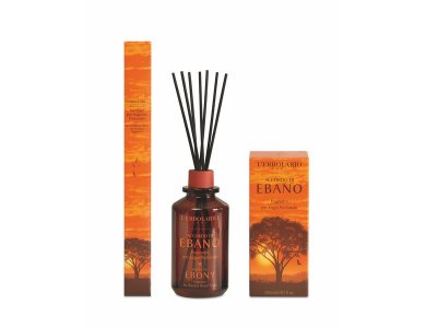 L'erbolario Ebano,Αρωματικό Χώρου με Ξύλινα Στικς Με Eκχύλισμα Εβένου