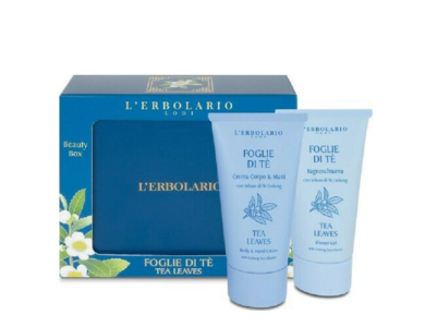 L' Erbolario Promo Foglie Di Te Beauty Box Shower Gel, 75ml & Body Cream, 75ml