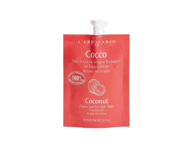 L'erbolario Cocco Coconut Oil, Οργανικό έλαιο για Μαλλιά Πρόσωπο & Σώμα, 50ml