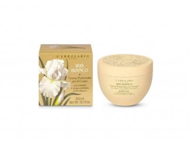 L'erbolario Iris Bianco Perfumed Body Cream, Αρωματική Κρέμα Σώματος, 300ml