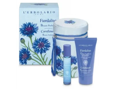 L'erbolario Fiordaliso Beauty Pochette, Άρωμα Fiordaliso Roll On Gel, 15ml & Κρέμα σώματος, 75ml, 1σετ