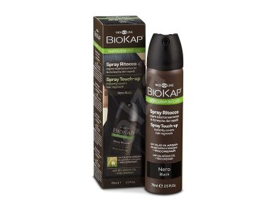 Biokap Nutricolor Delicato Spray Touch-Up Black Εκνέφωμα για την κάλυψη της Ρίζας, 75ml