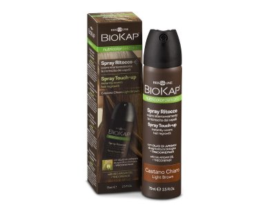 Biokap Nutricolor Delicato Spray Touch-up Castano Chiaro/Light Brown/Καστανό ανοιχτό 75ml (Εκνέφωμα για την κάλυψη της ρίζας)
