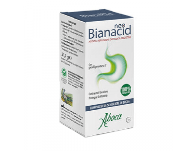 Aboca Neo Bianacid, για Οξύτητα & Παλινδρόμηση του Γαστροοισοφαγικού Βλεννογόνου, 14tab