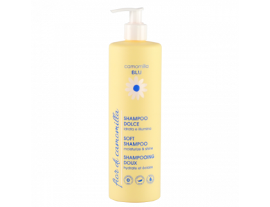 Camomilla Blu Fior di Camomilla Soft Shampoo, Απαλό Σαμπουάν Mαλλιών για Eνυδάτωση & Λάμψη, 500ml