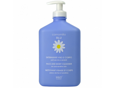 Camomilla Blu Face & Body Cleanser, Υγρό Καθαρισμού Προσώπου & Σώματος για Ξηρή & Ευαίσθητη Επιδερμίδα, 500ml