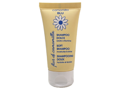 Camomilla Blu Fior di Camomilla Soft Shampoo, Απαλό Σαμπουάν Mαλλιών για Eνυδάτωση & Λάμψη, 50ml