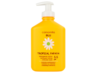 Camomilla Blu Tropical Papaya Intimate Wash, Υγρό Καθαρισμού Eυαίσθητης Περιοχής pH5.5, 300ml