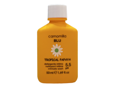 Camomilla Blu Tropical Papaya Intimate Wash, Υγρό Καθαρισμού Eυαίσθητης Περιοχής pH5.5, 50ml