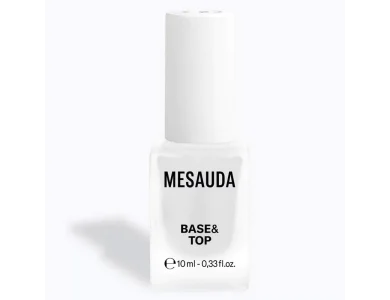 Mesauda Base & Top Coat Βάση & Top για Απλό βερνίκι Νυχιών, 10ml