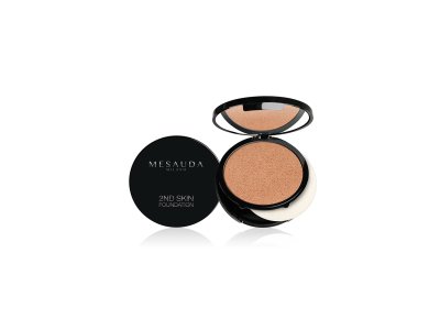 Mesauda 2nd Skin Cream-Powder Compact Foundation Honey 106, 10g