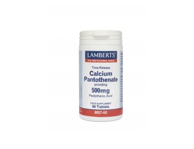 Lamberts Calcium Pantothenate 500mg (Vitamine B-5) 60tabs