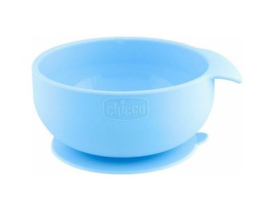 Chicco Μπολ Σιλικόνης με Βεντούζα Σιέλ 6m+, 1τμχ