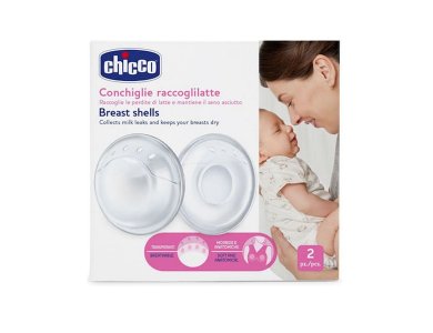 Chicco Breast Shells Προστατευτικά Κοχύλια Συλλογής Μητρικού Γάλακτος, 2τμχ