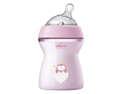 Chicco Natural Feeling Πλαστικό Μπιμπερό κατά των Κολικών 2m+, 250ml, 1 τμχ