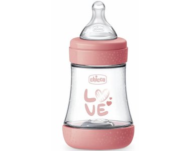 Chicco Perfect 5 Πλαστικό Μπιμπερό Κατά των Κολικών με Θηλή Σιλικόνης για 0m+, 150ml