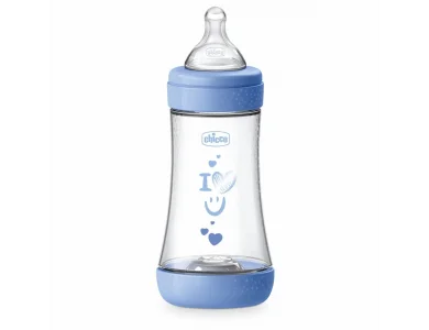 Chicco Perfect 5 Πλαστικό Μπιμπερό Κατά των Κολικών με Θηλή Σιλικόνης για 2m+, 240ml