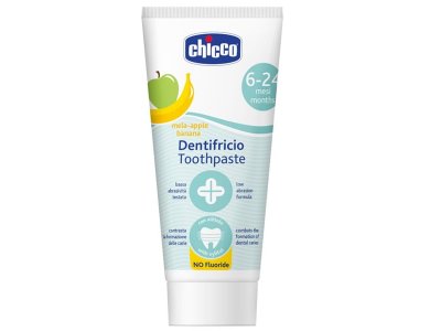 Chicco Οδοντόκρεμα Χωρίς Φθόριο με Γεύση Μήλο & Μπανάνα 6-24m, 50ml, 1τμχ