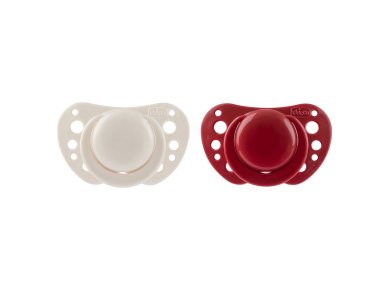 Chicco Physio Air Σετ Πιπίλες Μπεζ-Μπορντώ 6-16m, 2τμχ