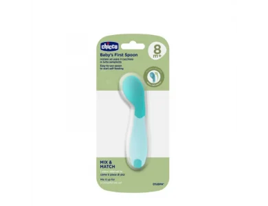 Chicco Baby's First Spoon Κουτάλι Σιλικόνης για Βρέφη 8m+, 1τμχ