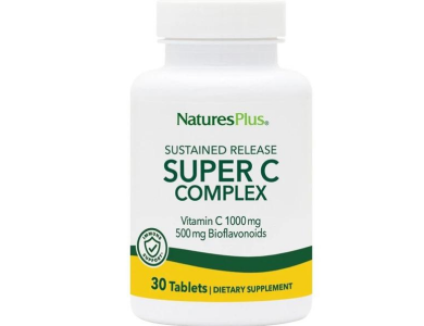Natures Plus Super C Complex 1000mg, Bιταμίνη C, 30tabs