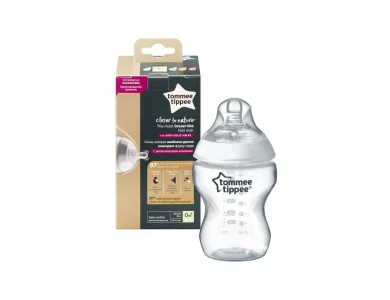 Tommee tippee μπιμπερό πλαστικό closer to nature μικρής ροής 0m+ 260ml