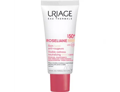 Uriage Roseliane CC Cream SPF50+, Ενυδατική Προστατευτική Κρέμα με Χρώμα SPF50+ για Ευαίσθητες Επιδερμίδες 40ml