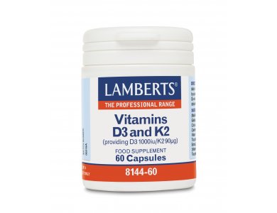 Lamberts Vitamin D3 1000iu & K2 90 µg  60caps
