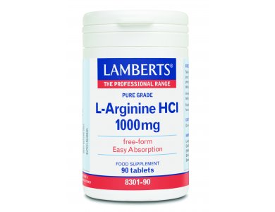 Lamberts L-Arginine HCL 1000mg 90tabs