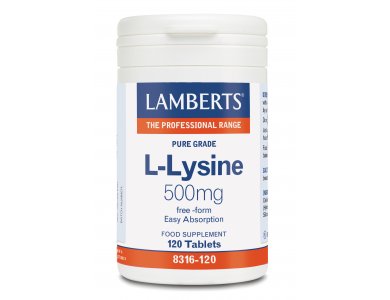 Lamberts L-Lysine 500mg 120tabs