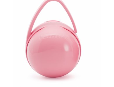 Suavinex Duo Soother Holder, Θήκη Πιπίλας 2τμχ Ροζ