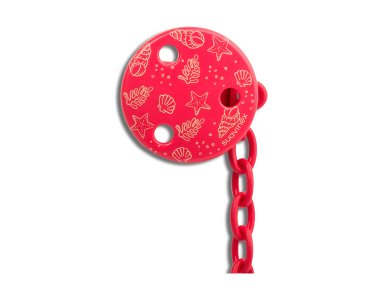 Suavinex Στρογγυλό Κλίπ Πιπίλας 0+m, Red Sea