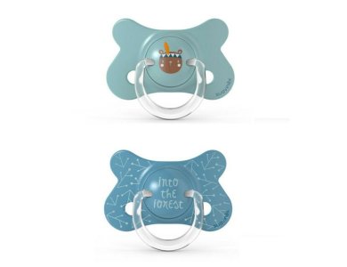 Suavinex Fusion Physio Blue Forest, Πιπίλα Σιλικόνης 4-18m, 2τμχ
