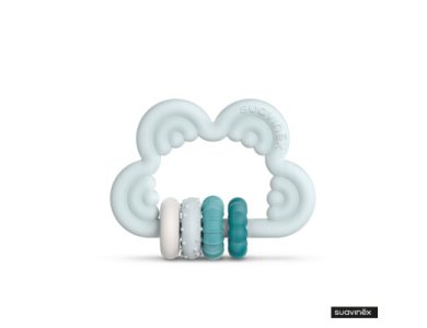 Suavinex Κρικος οδοντοφυΐας σιλικόνης Blue +6m, 1τμχ