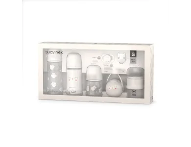 Suavinex Premium Bonhomia Baby Grey Set, Πλήρες Σετ για Νεογέννητο Μωρό Γκρι, 1σετ