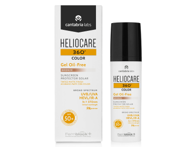 Heliocare 360 Color Gel Oil-Free SPF50+ Bronze Αντηλιακό Προσώπου με Χρώμα, 50ml