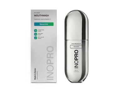 INOPRO Hyaluronic Acid & Vitamin C Foam Mouthwash Spearmint Στοματικό Διάλυμα σε Μορφή Αφρού με Υαλουρονικό & Βιταμίνη C, 60ml