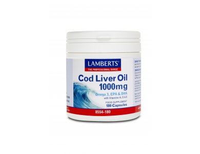 Lamberts Cod Liver Oil 1000mg 180caps