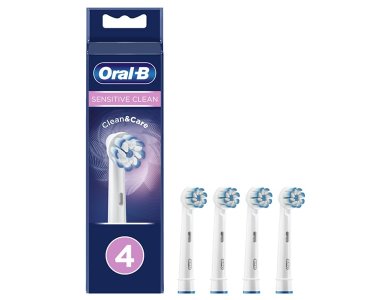 Oral-B Pro Sensitive Clean Ανταλλακτικές Κεφαλές Ηλεκτρικής Οδοντόβουρτσας, 4τμχ