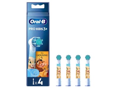 Oral-B Pro Kids Toothbrush Heads Ανταλλακτικές Κεφαλές Oδοντόβουρτσας The Lion King 3y+, 4τμχ
