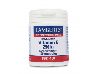 Lamberts Natural Form Vitamin E 250iu 100CAPS