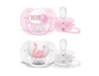 Philips Avent Ultra Soft FlexiFit, Πιπίλα Σιλικόνης Dreams 0-6m, 2τμχ
