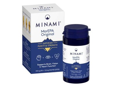 Minami MorEPA Original, Συμπυκνωμένου Ω-3 EPA & DHA από Υψηλής Καθαρότητας Ιχθυέλαιο, 30 Softgels