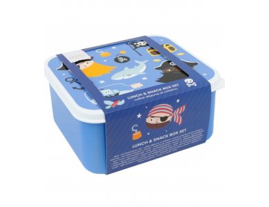 A Little Lovely Company Pirates, Σετ φαγητού και σνακ, Πειρατές, 4τμχ