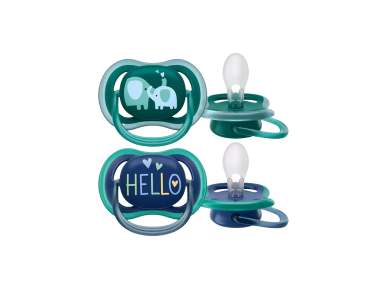Philips Avent Ultra Air SCF349/19 Ορθοδοντική Πιπίλα Σιλικόνης 18m+, 2τεμ
