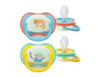 Philips Avent Ultra Air Night Πιπίλες Σιλικόνης Νυκτός για 18+ μηνών, 2τμχ