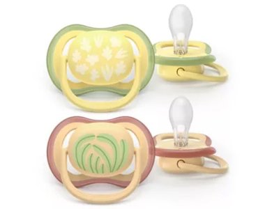 Philips Avent Ultra Air Colors of Nature Unisex 0-6m Ορθοδοντική Πιπίλα Σιλικόνης, 2τμχ
