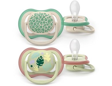 Philips Avent Ultra Air Colors of Nature 6-18m Ορθοδοντική Πιπίλα Σιλικόνης, 2τμχ