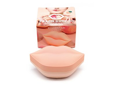 Kocostar Peach Duoduo Lip Scrub & Lip Oil in Cream, για Απαλά & Ενυδατωμένα Χείλη, 43g